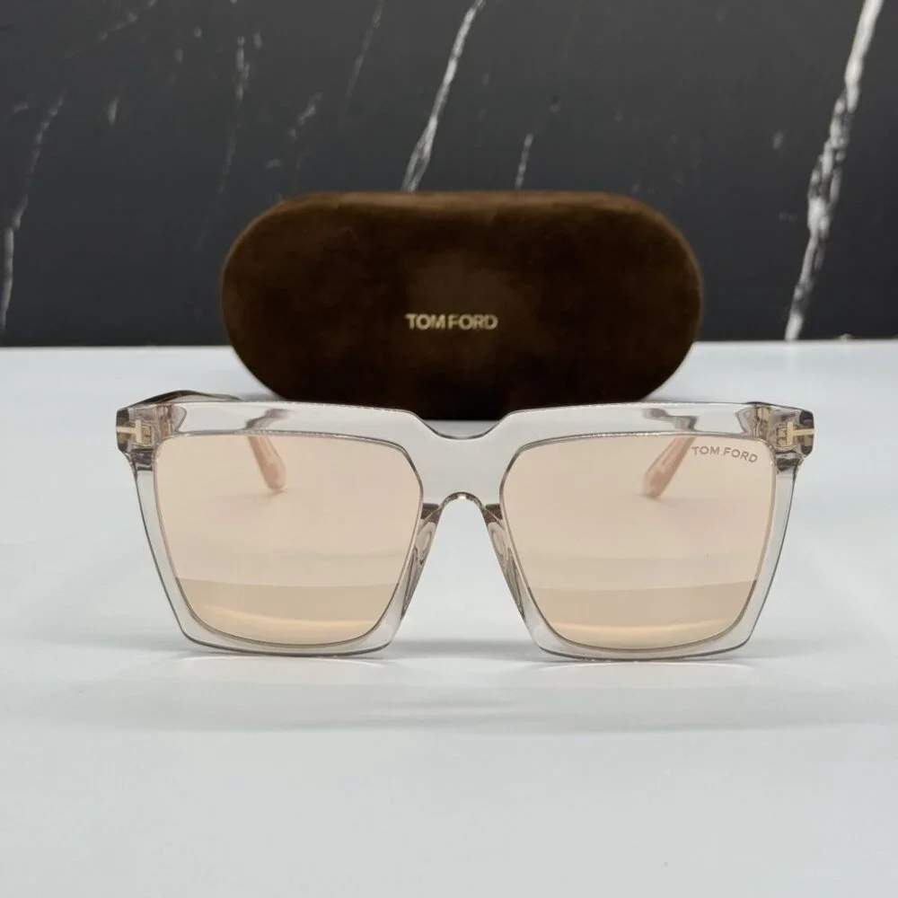 NEW TOM FORD TF764 20Z WOMEN SQUARE SUNGLASSES TOM FORD SABRINA-02 FT0764